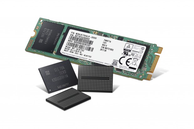 PM871b als M.2-SSD mit V-NAND v4 (Bild: Samsung)